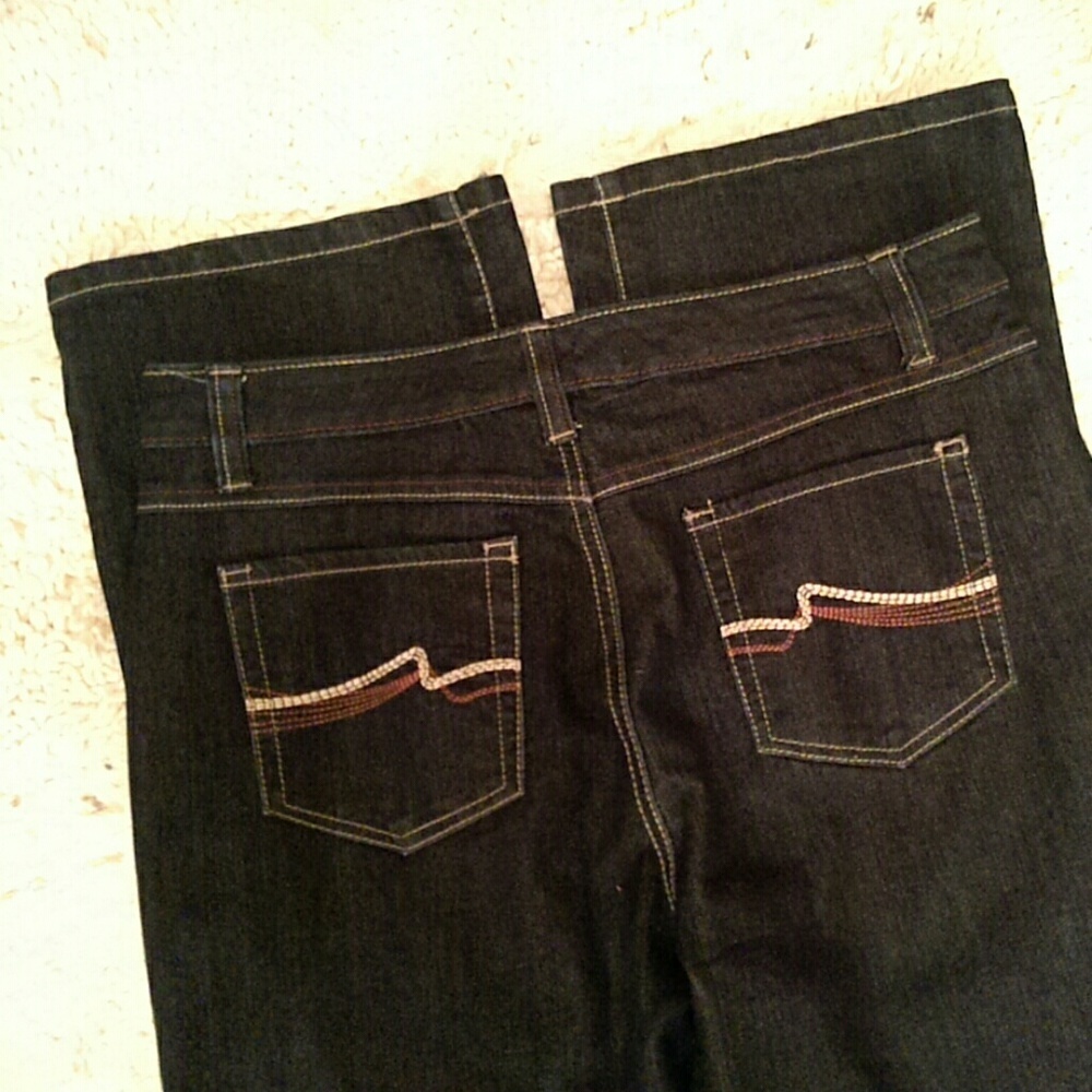 Nine West black straight leg jeans - Picture 2 of 4